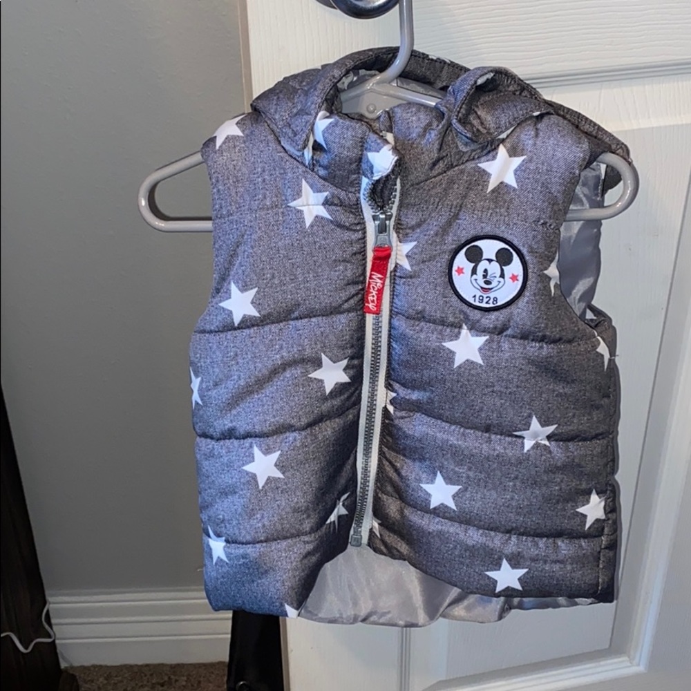 Grey and Black Mickey Mouse Vest